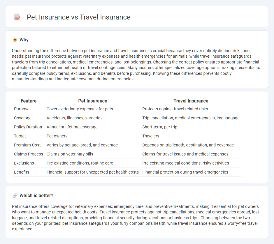 Pet Insurance vs Travel Insurance in Insurance