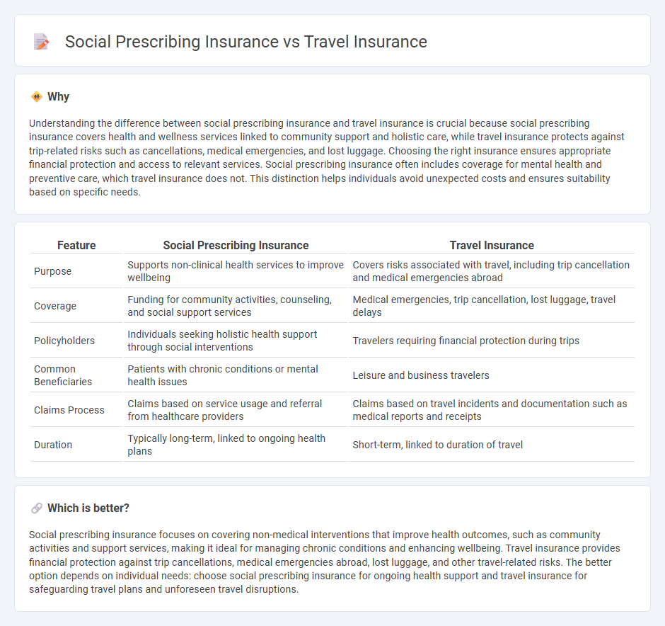 Social Prescribing Insurance vs Travel Insurance in Insurance