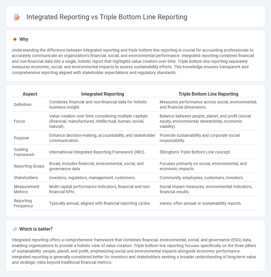 Integrated Reporting vs Triple Bottom Line Reporting in Accounting