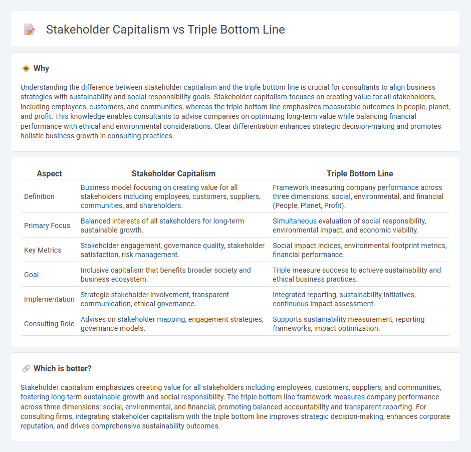 Stakeholder Capitalism vs Triple Bottom Line in Consulting