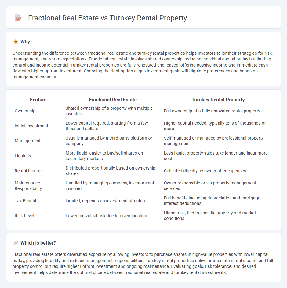 Fractional Real Estate vs Turnkey Rental Property in Investment