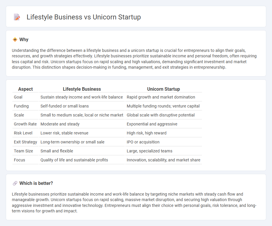 Lifestyle Business vs Unicorn Startup in Entrepreneurship