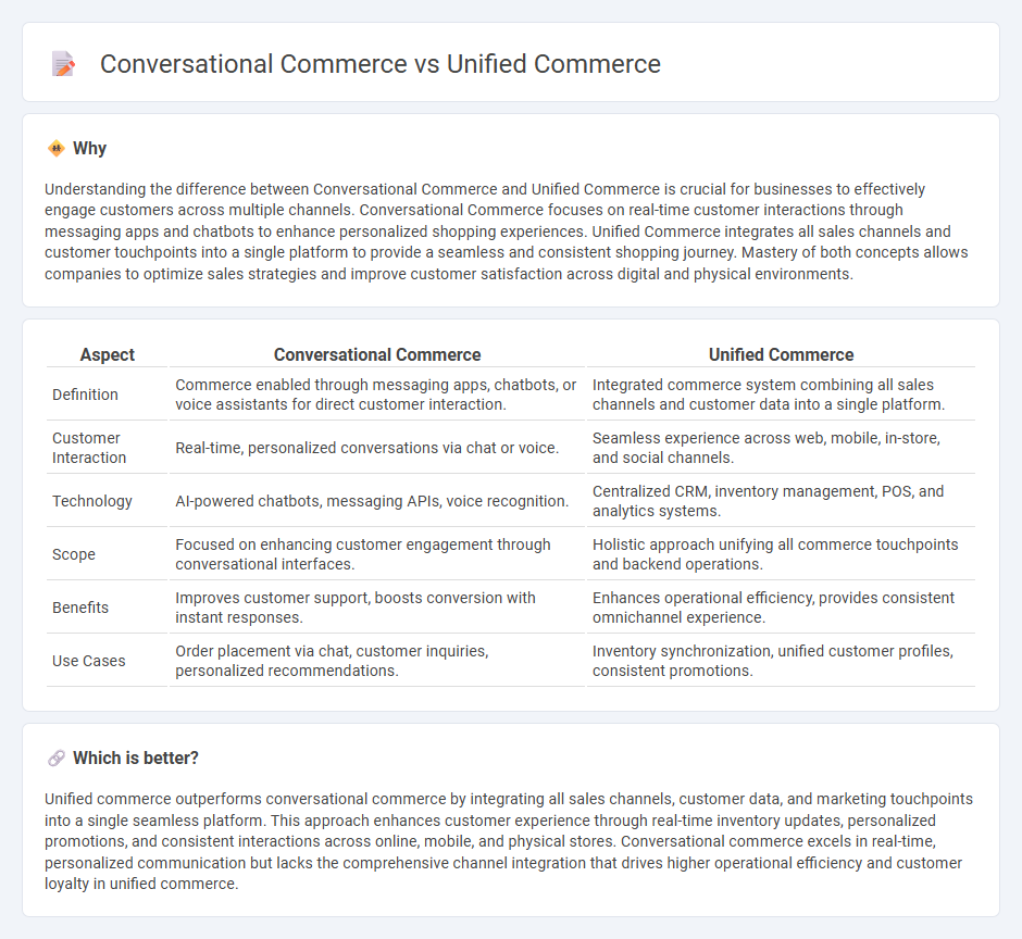 Conversational Commerce vs Unified Commerce in Commerce