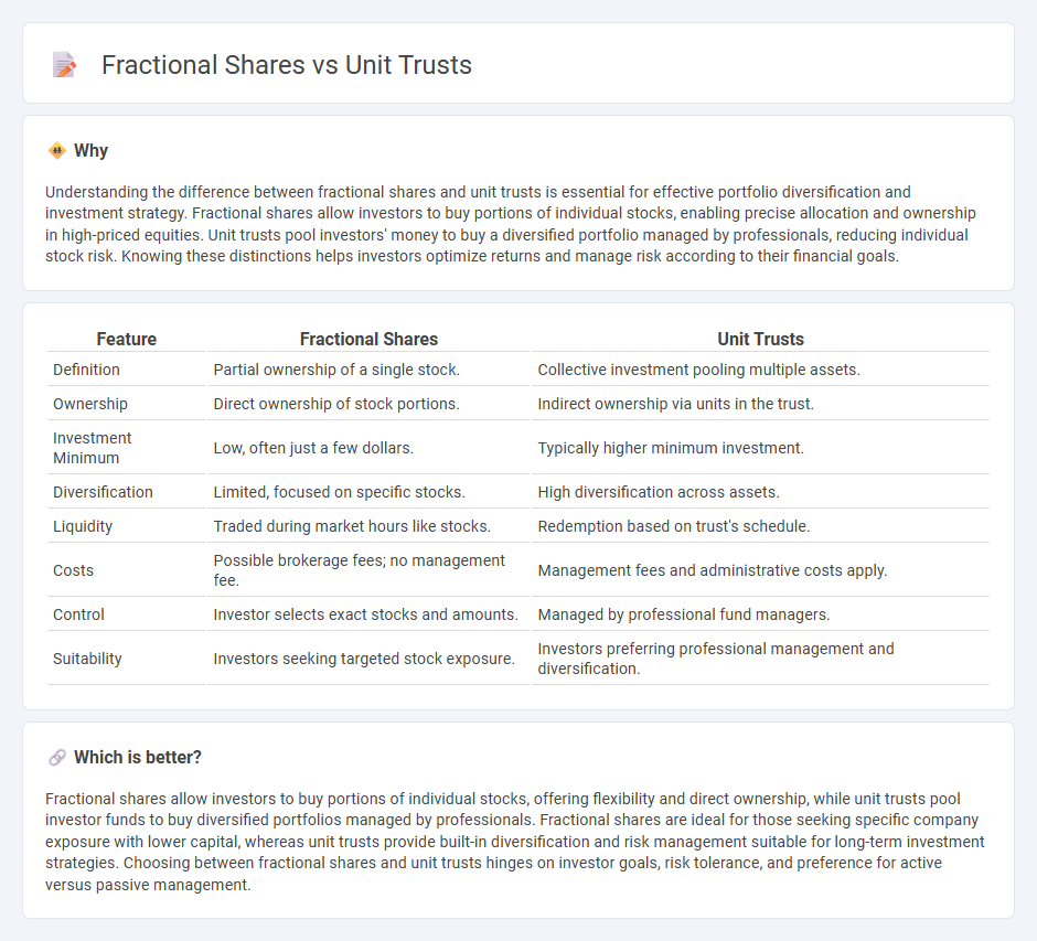 Fractional Shares vs Unit Trusts in Finance