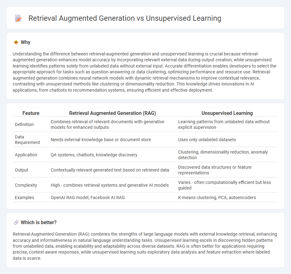 Retrieval Augmented Generation vs Unsupervised Learning in Technology