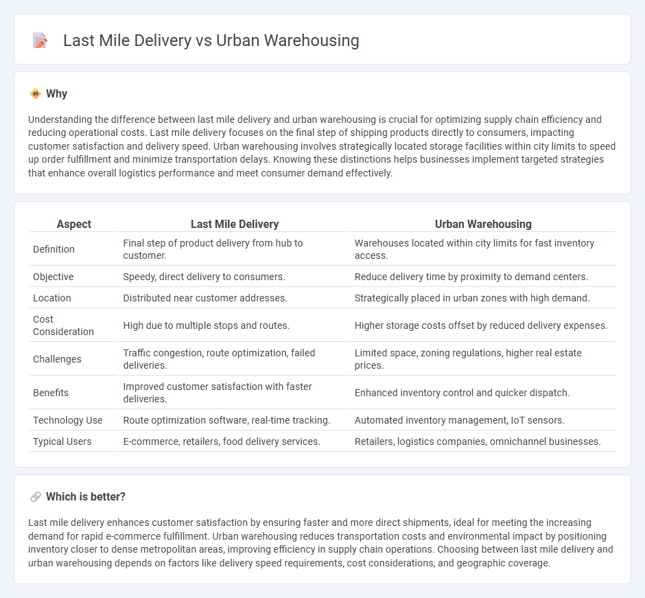 Last Mile Delivery vs Urban Warehousing in Logistics