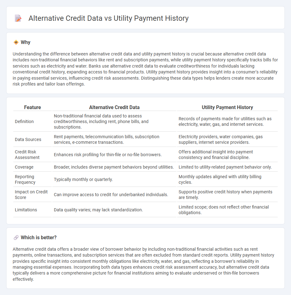 Alternative Credit Data vs Utility Payment History in Banking