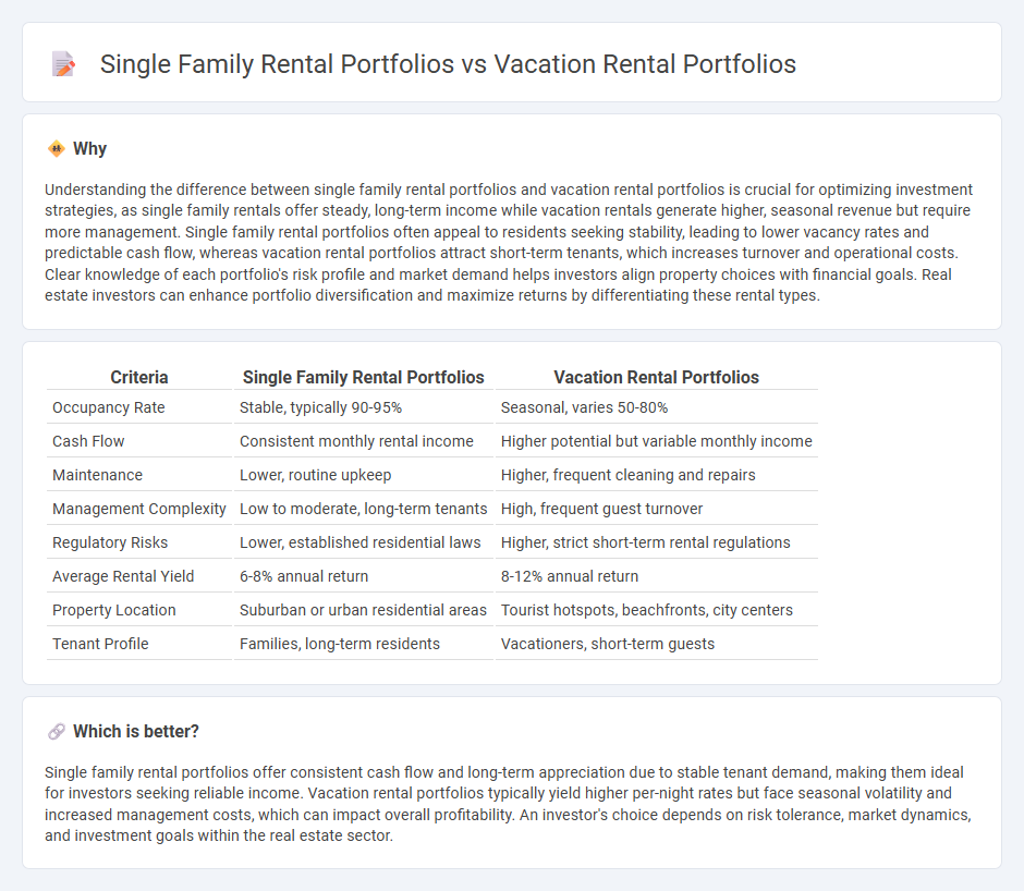 Single Family Rental Portfolios vs Vacation Rental Portfolios in Real Estate