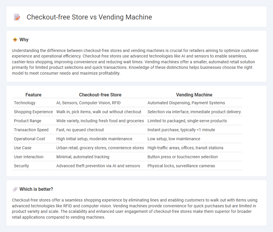 Checkout-Free Store vs Vending Machine in Retail