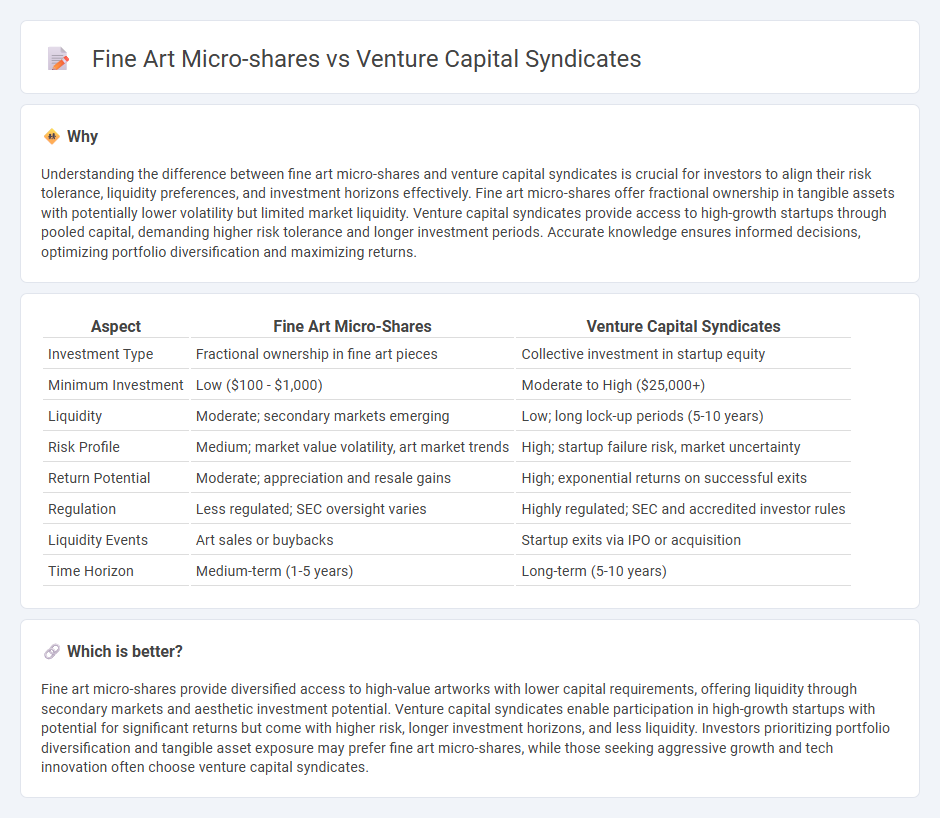 Fine Art Micro-Shares vs Venture Capital Syndicates in Investment