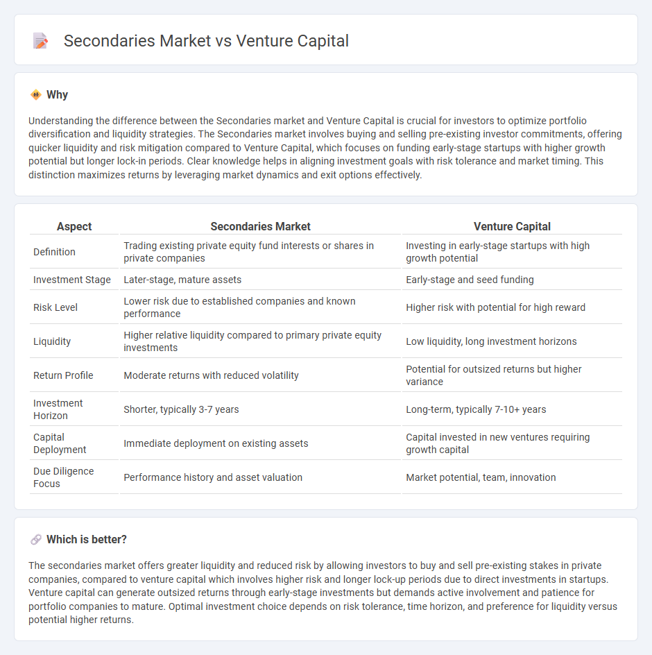 Secondaries Market vs Venture Capital in Investment