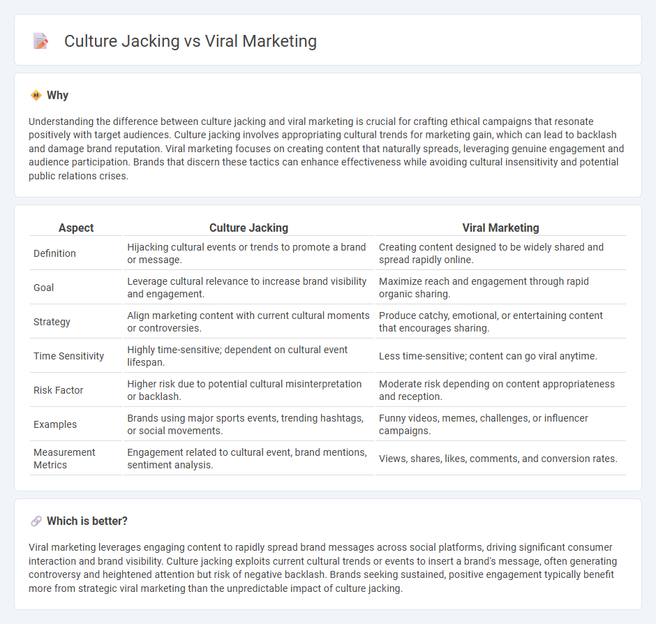 Culture Jacking vs Viral Marketing in Marketing