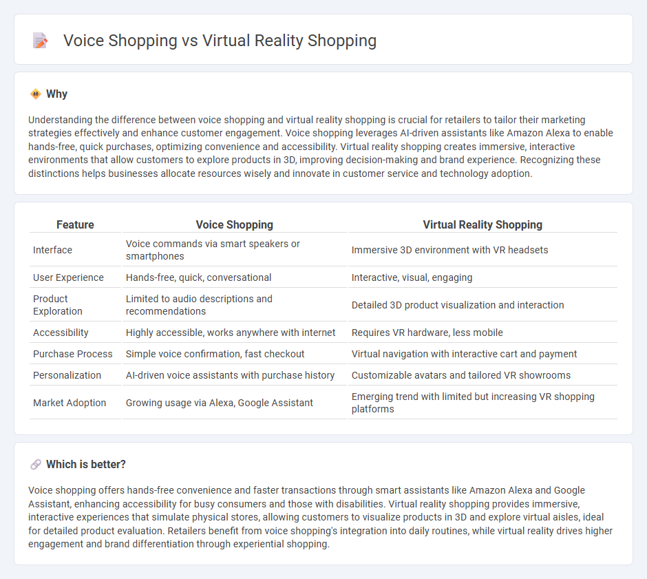 Voice Shopping vs Virtual Reality Shopping in Retail