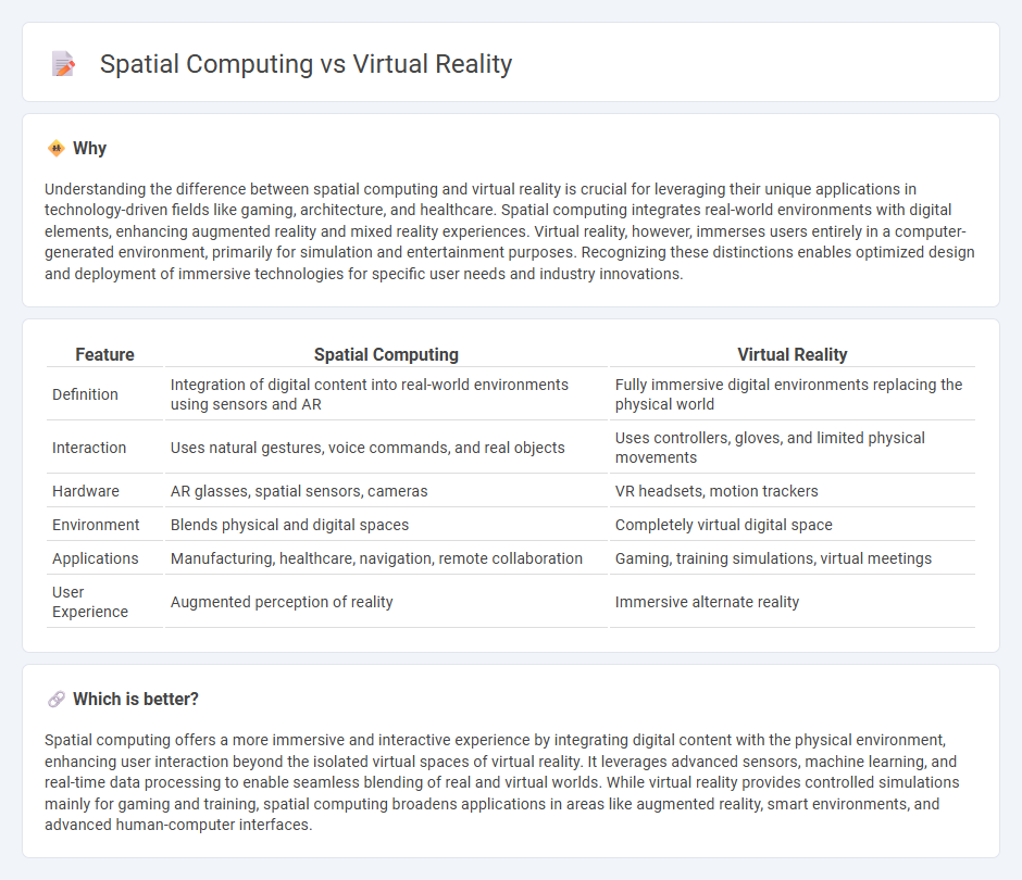 Spatial Computing vs Virtual Reality in Technology