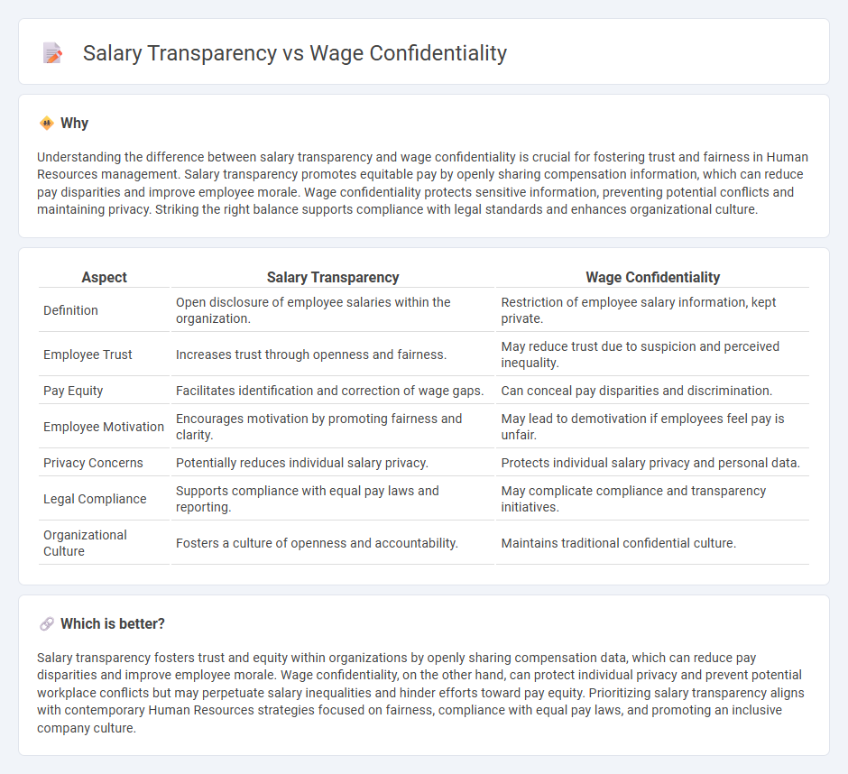 Salary Transparency vs Wage Confidentiality in Human Resources