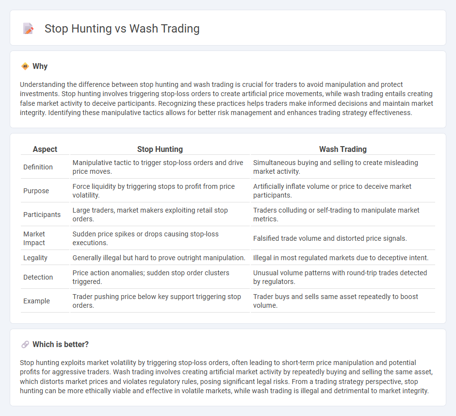 Stop Hunting vs Wash Trading in Trading