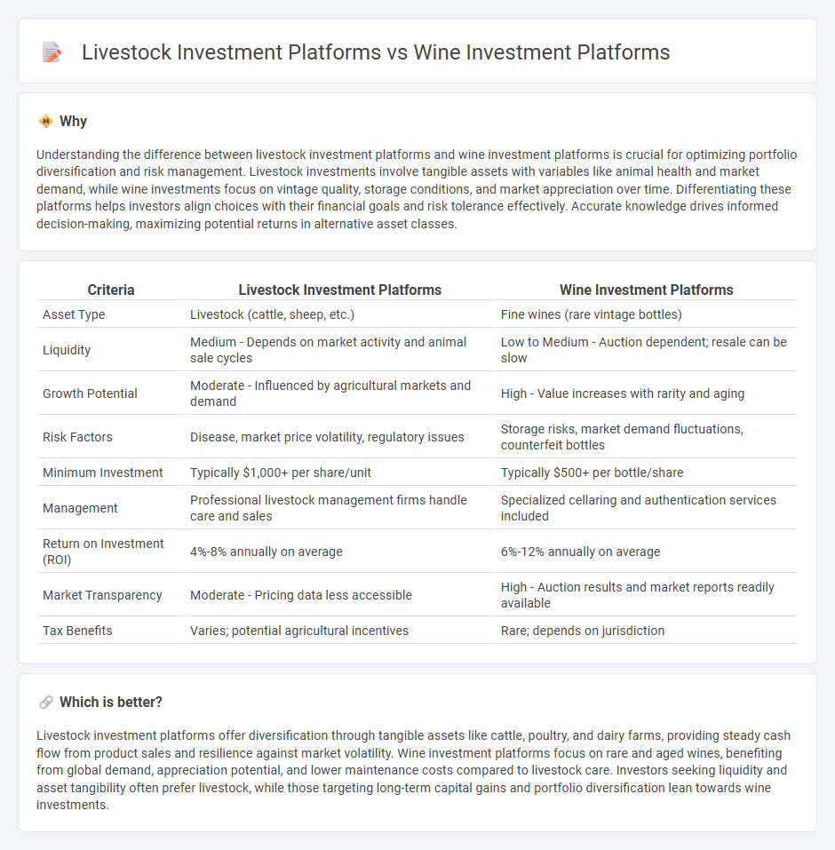Livestock Investment Platforms vs Wine Investment Platforms in Investment
