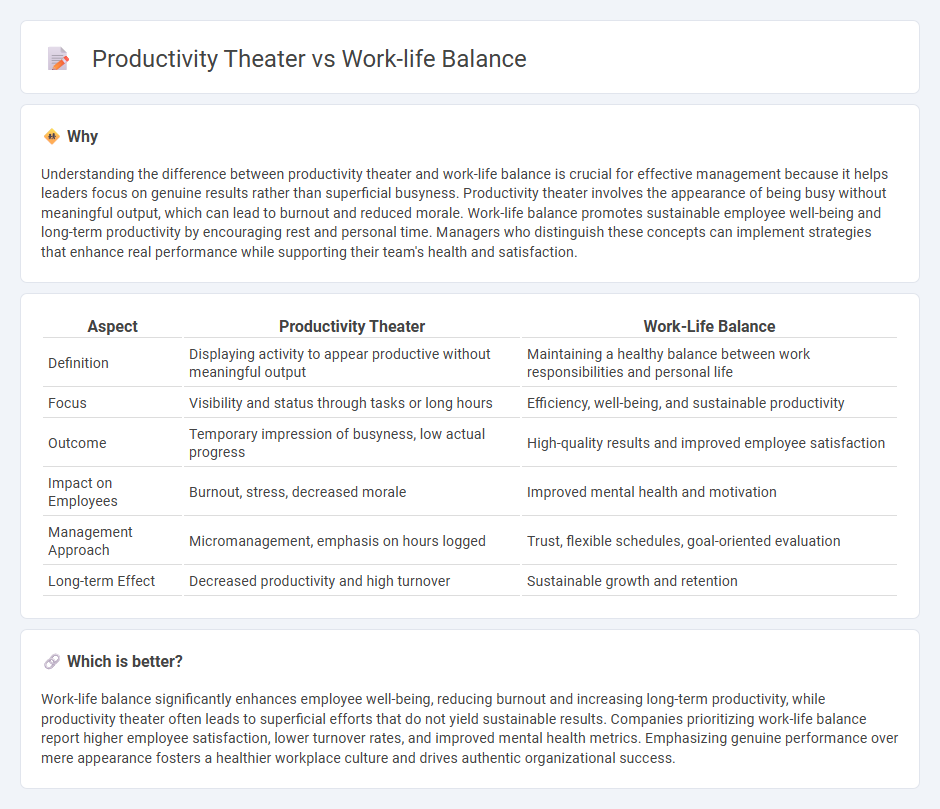 Productivity Theater vs Work-Life Balance in Management