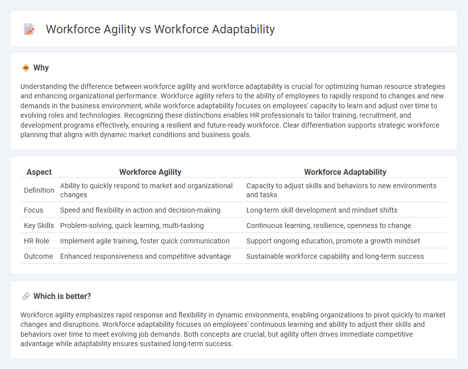 Workforce Agility vs Workforce Adaptability in Human Resources