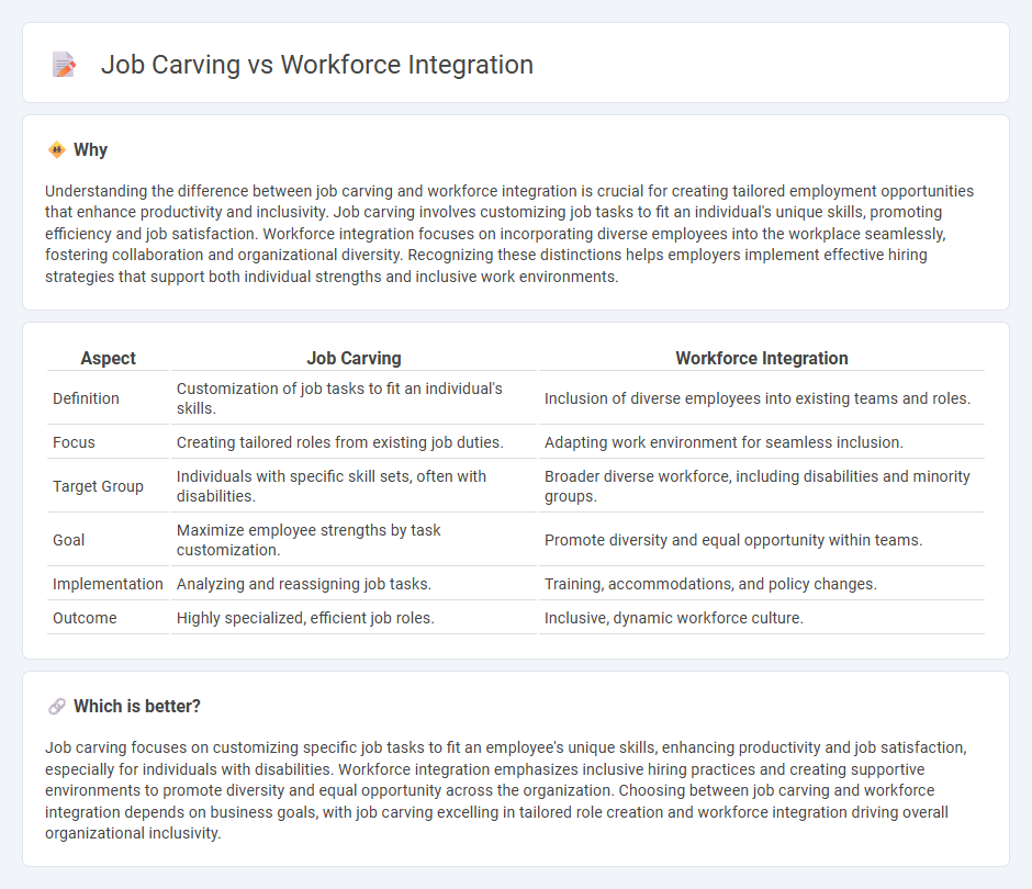 Job Carving vs Workforce Integration in Employment