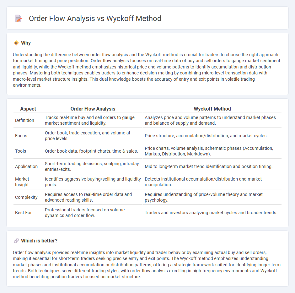 Order Flow Analysis vs Wyckoff Method in Trading