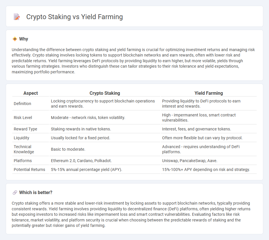 Crypto Staking vs Yield Farming in Investment