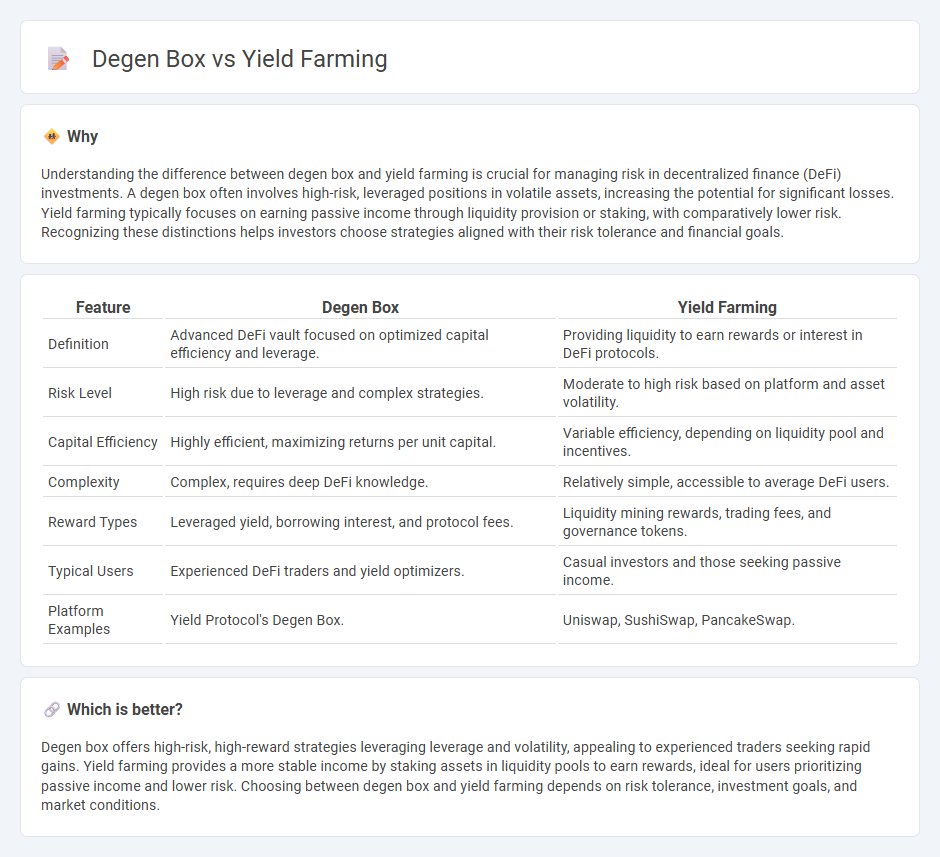 Degen Box vs Yield Farming in Finance