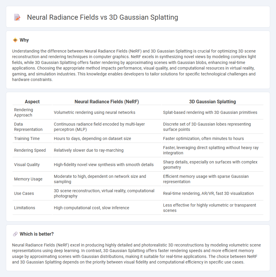 Neural Radiance Fields vs 3D Gaussian Splatting in Technology