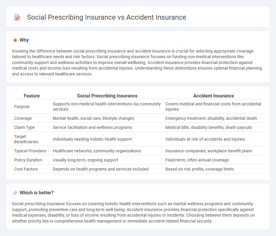 Social Prescribing Insurance vs Accident Insurance in Insurance