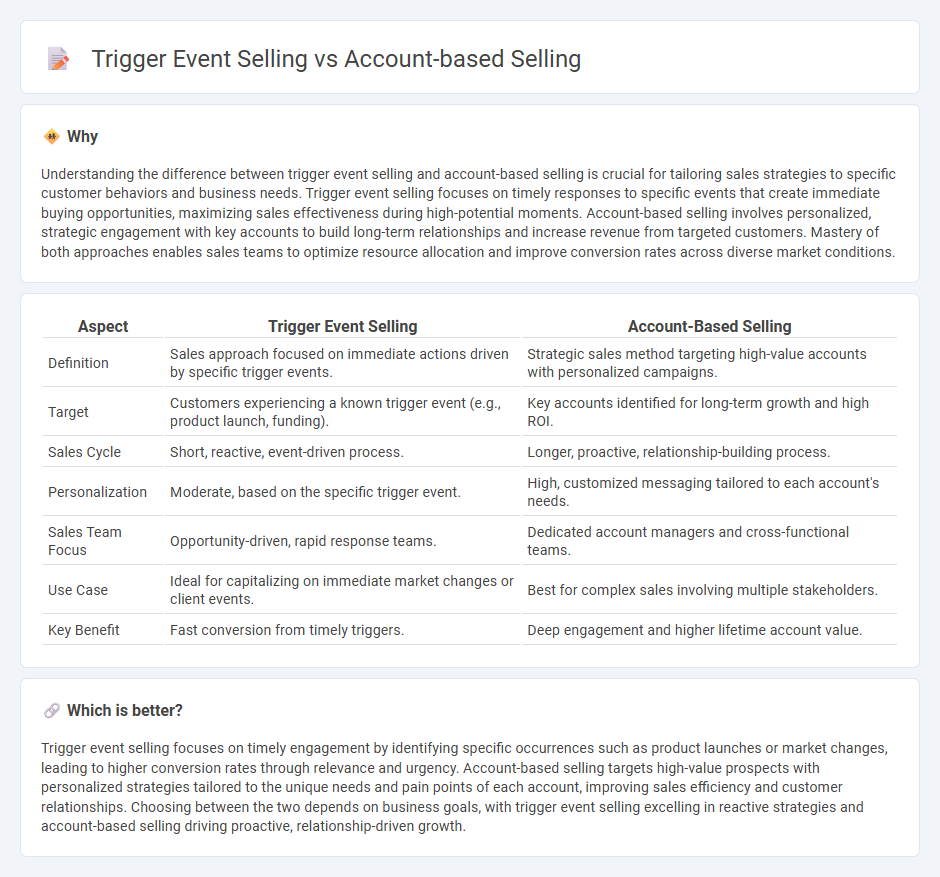 Trigger Event Selling vs Account-Based Selling in Sales