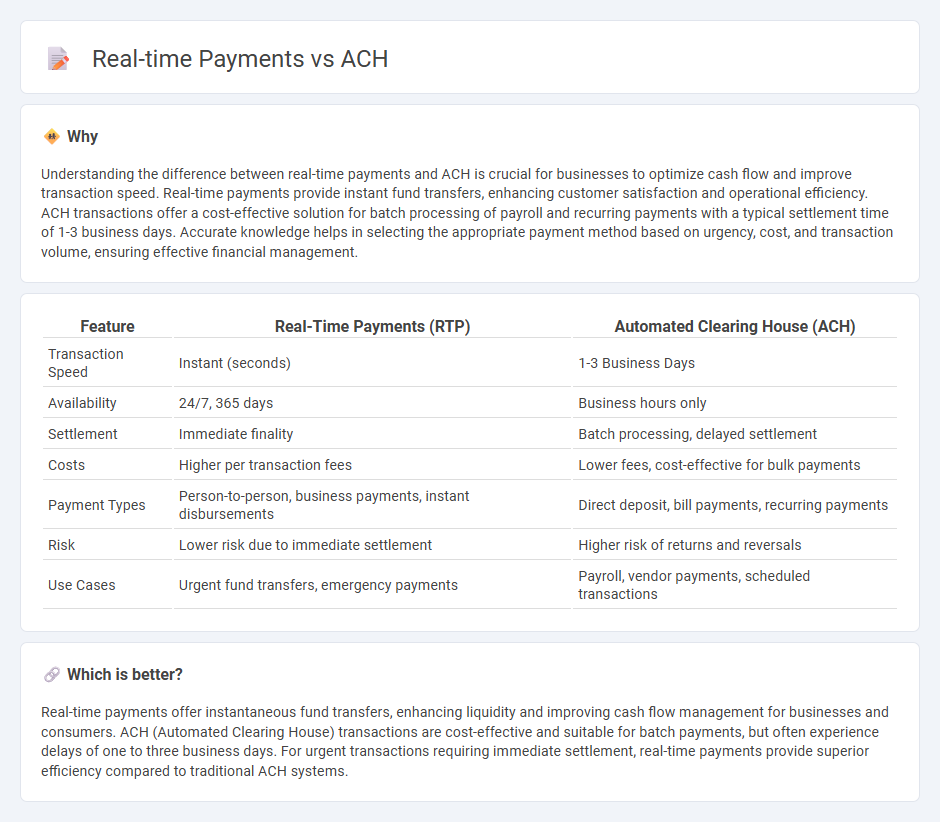 Real-Time Payments vs Ach in Banking