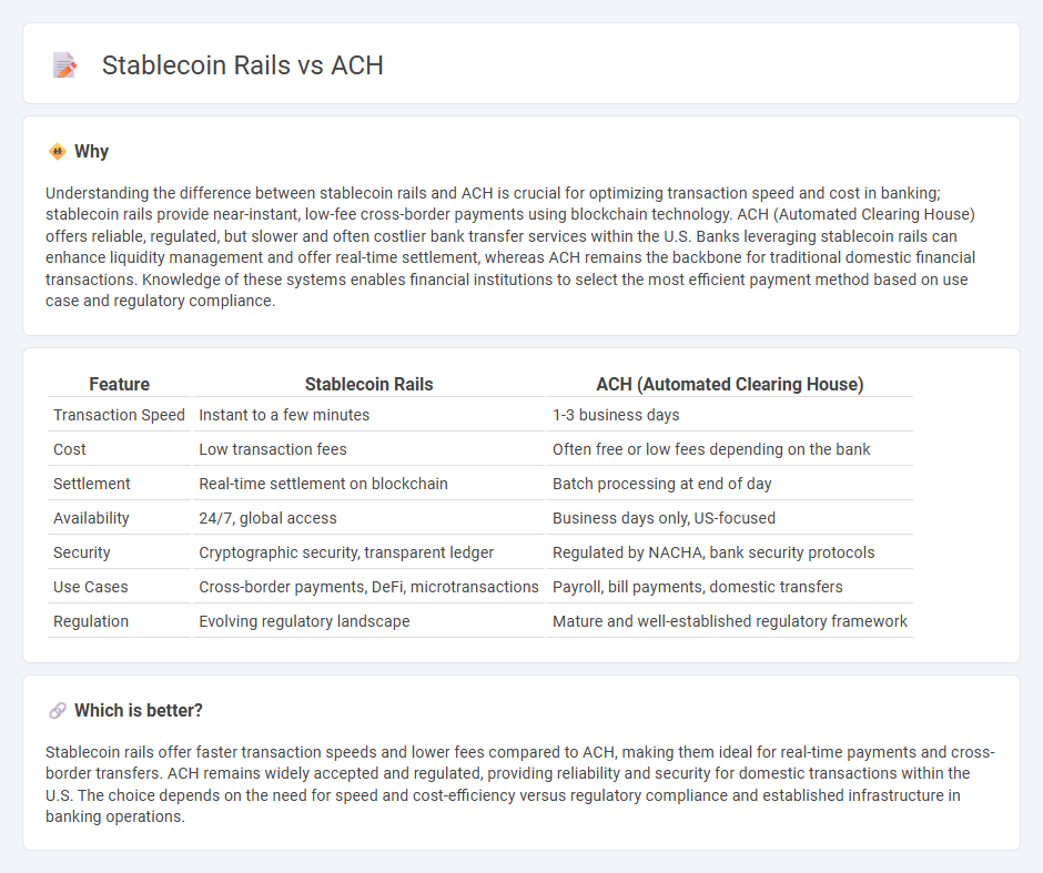 Stablecoin Rails vs Ach in Banking