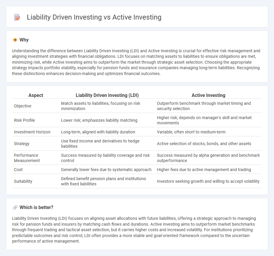 Liability Driven Investing vs Active Investing in Finance