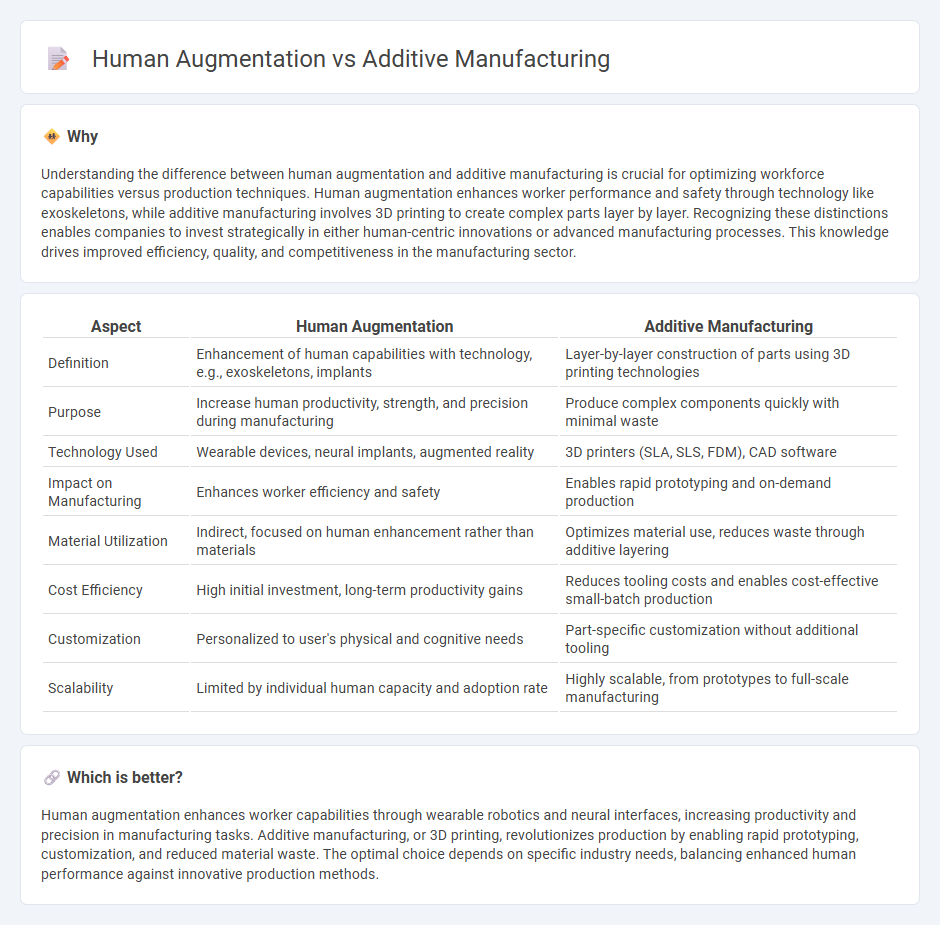 Human Augmentation vs Additive Manufacturing in Manufacturing