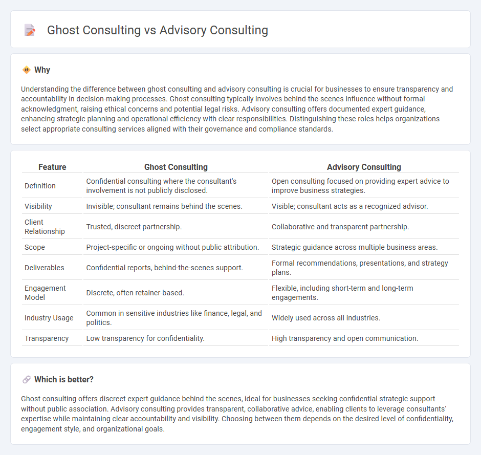 Ghost Consulting vs Advisory Consulting in Consulting