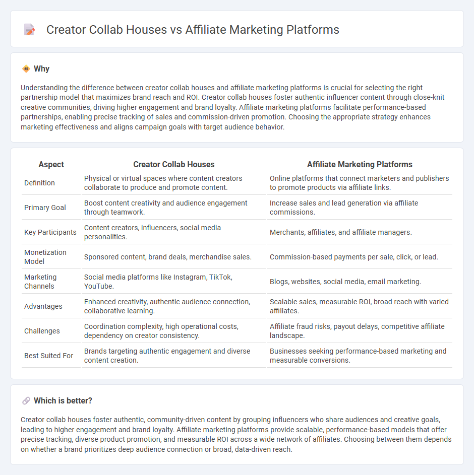 Creator Collab Houses vs Affiliate Marketing Platforms in Marketing