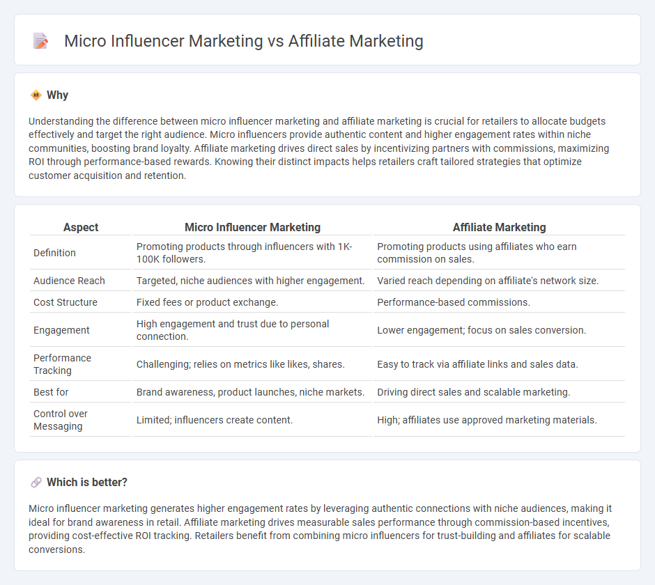 Micro Influencer Marketing vs Affiliate Marketing in Retail