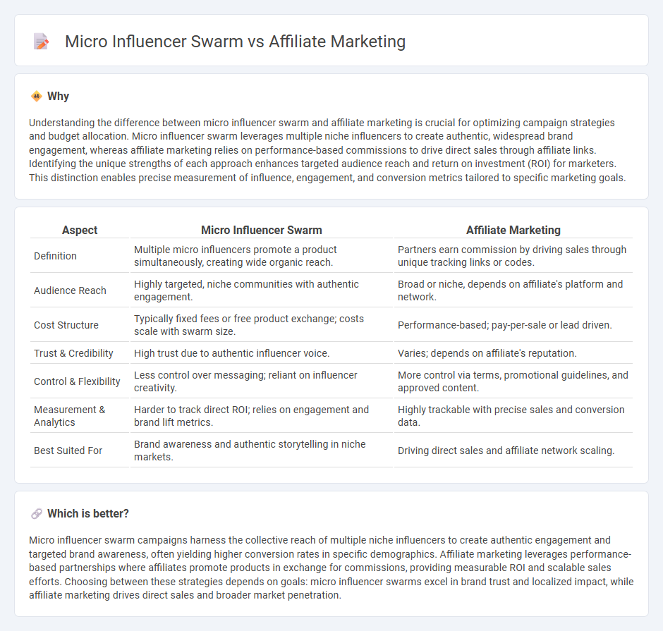 Micro Influencer Swarm vs Affiliate Marketing in Marketing