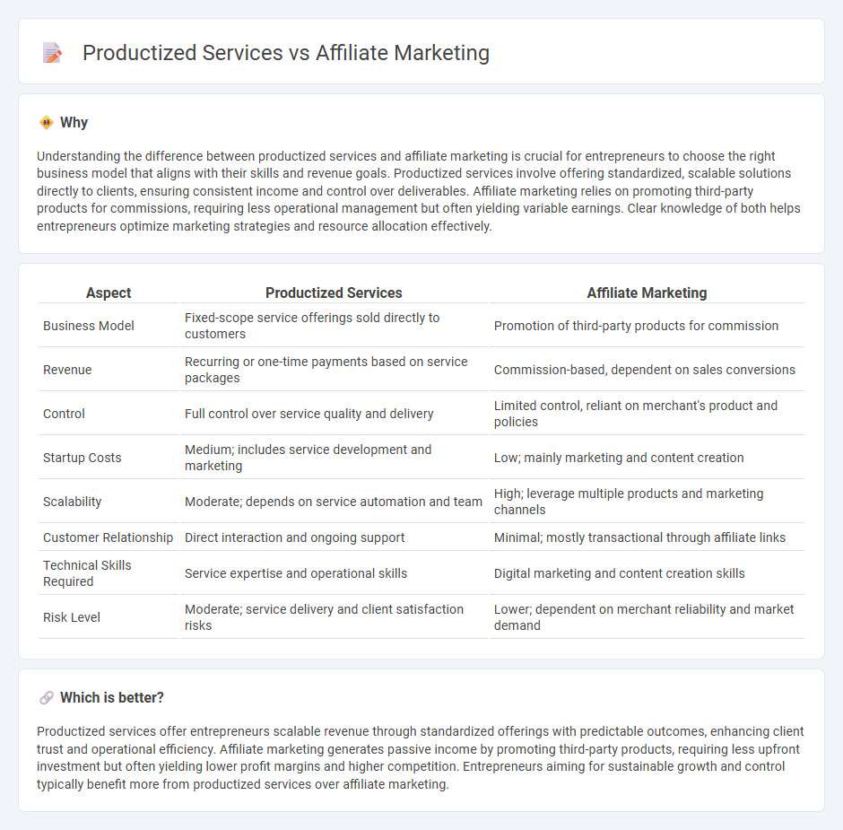 Productized Services vs Affiliate Marketing in Entrepreneurship