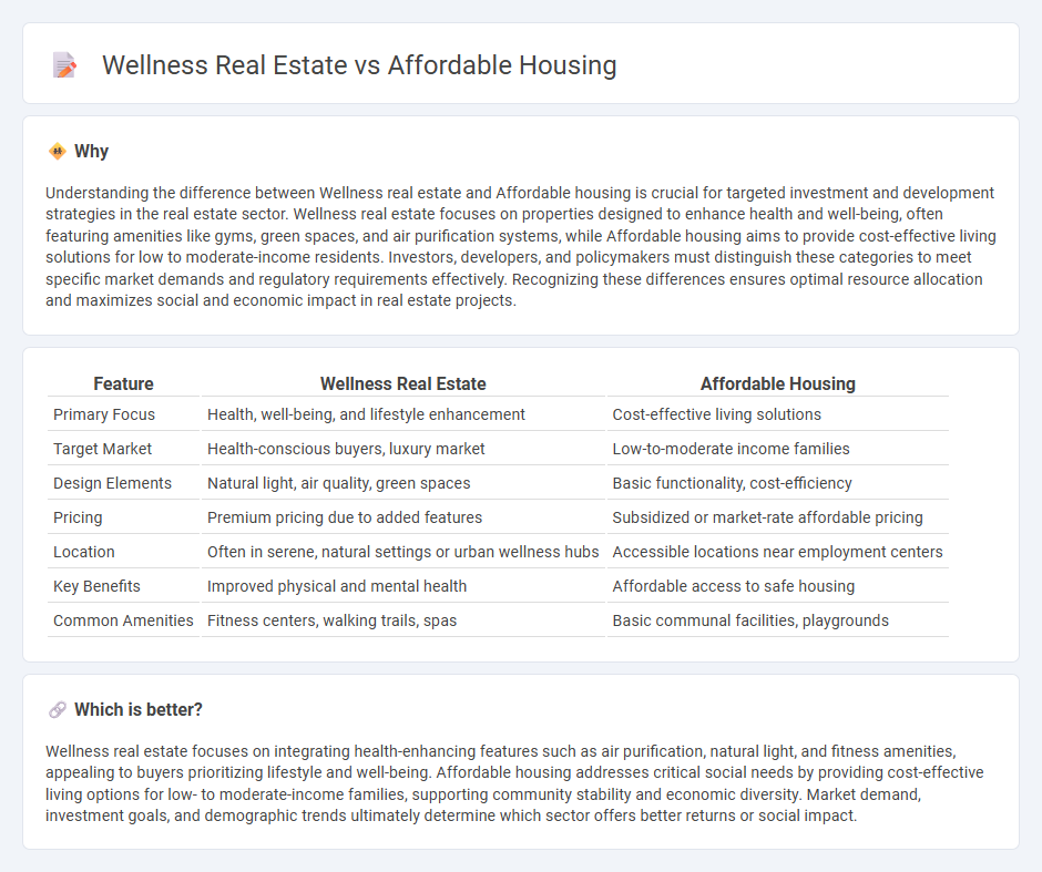 Wellness Real Estate vs Affordable Housing in Real Estate