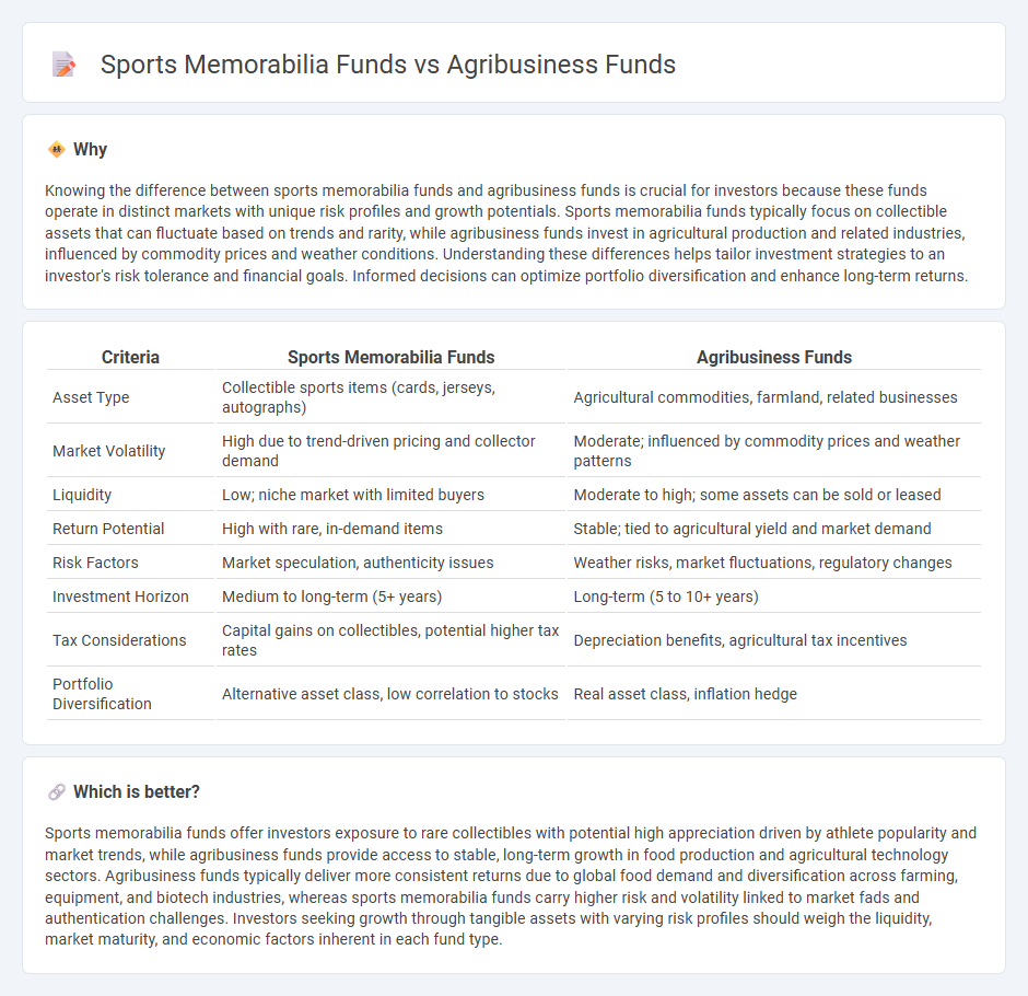 Sports Memorabilia Funds vs Agribusiness Funds in Investment