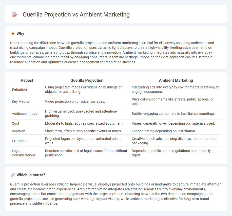 Guerilla Projection vs Ambient Marketing in Marketing