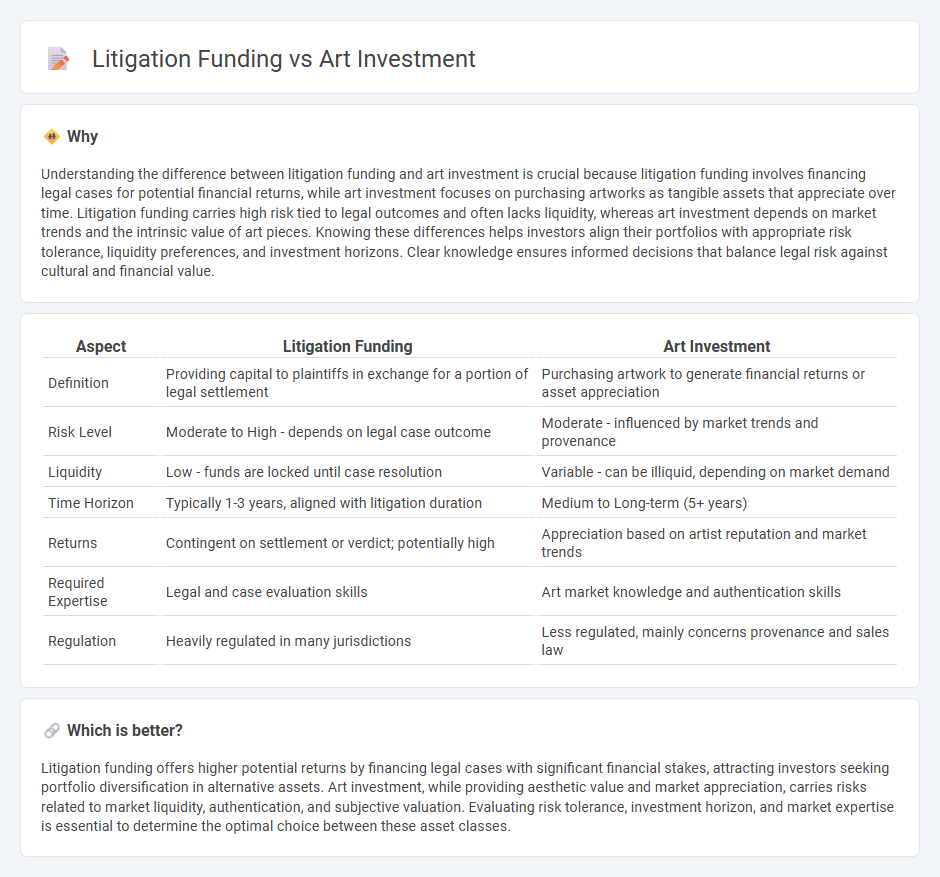 Litigation Funding vs Art Investment in Investment