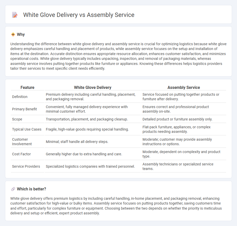 White Glove Delivery vs Assembly Service in Logistics