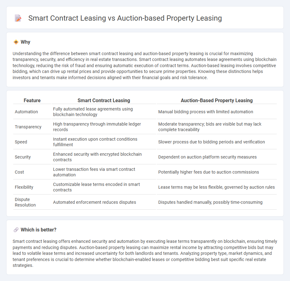 Smart Contract Leasing vs Auction-Based Property Leasing in Real Estate