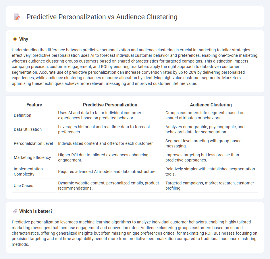 Predictive Personalization vs Audience Clustering in Marketing