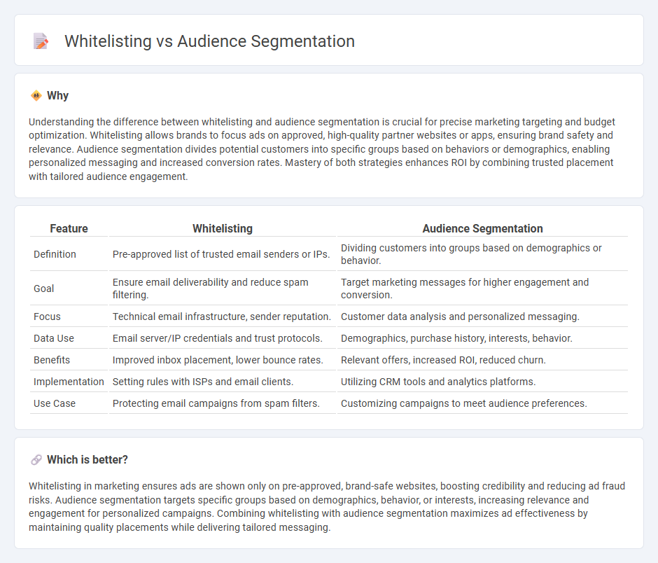 Whitelisting vs Audience Segmentation in Marketing