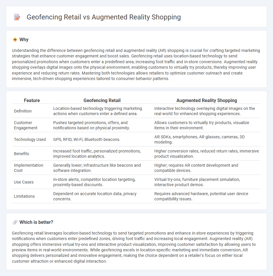 Geofencing Retail vs Augmented Reality Shopping in Retail