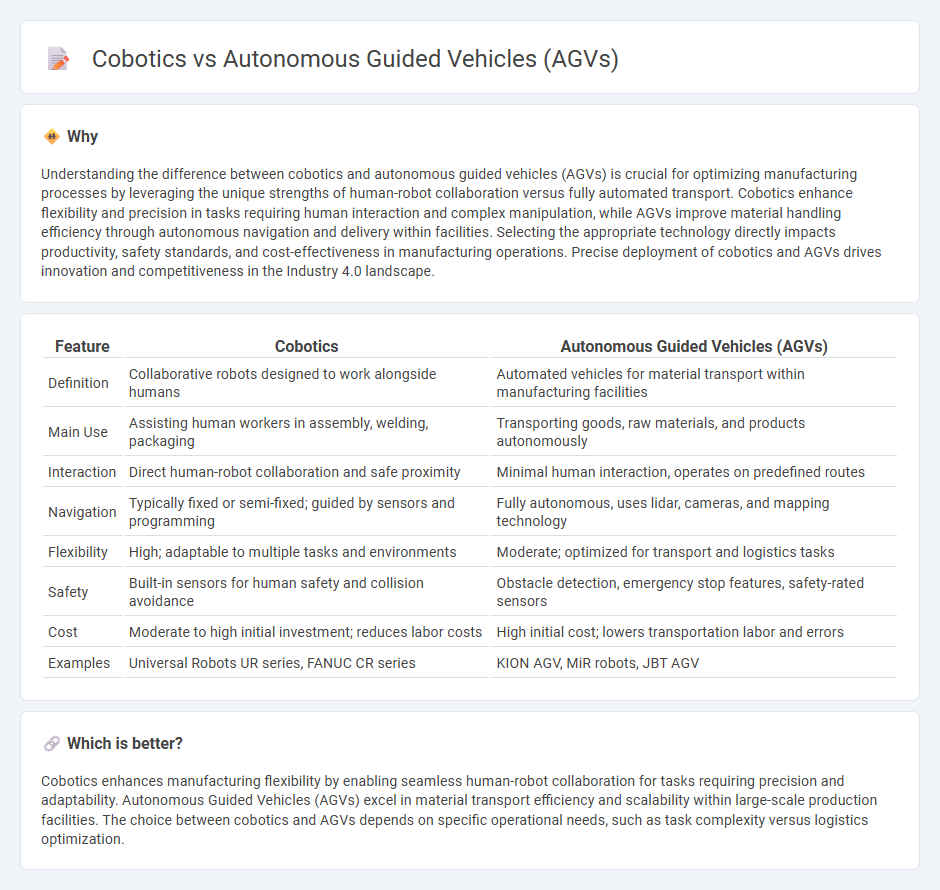 Cobotics vs Autonomous Guided Vehicles (Agvs) in Manufacturing