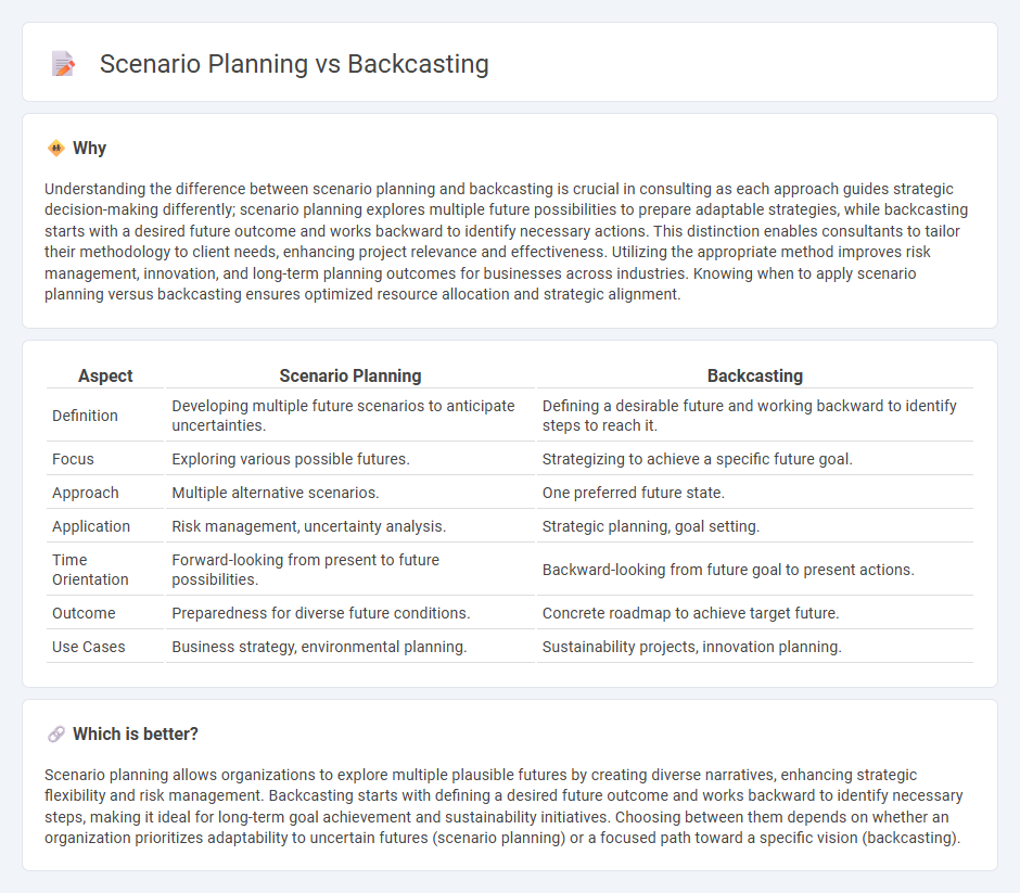 Scenario Planning vs Backcasting in Consulting